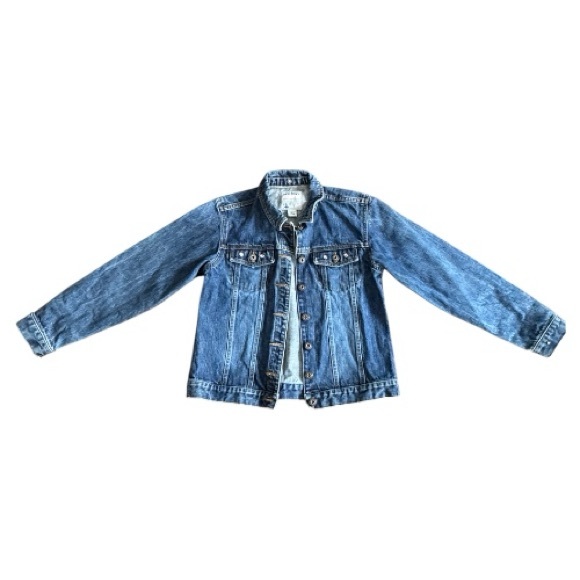 Old Navy Other - Old Navy Classic Blue Jean Jacket with pink jewels XL